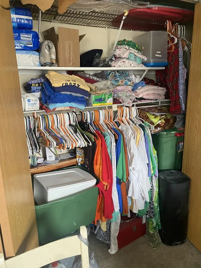 Closet Reset before