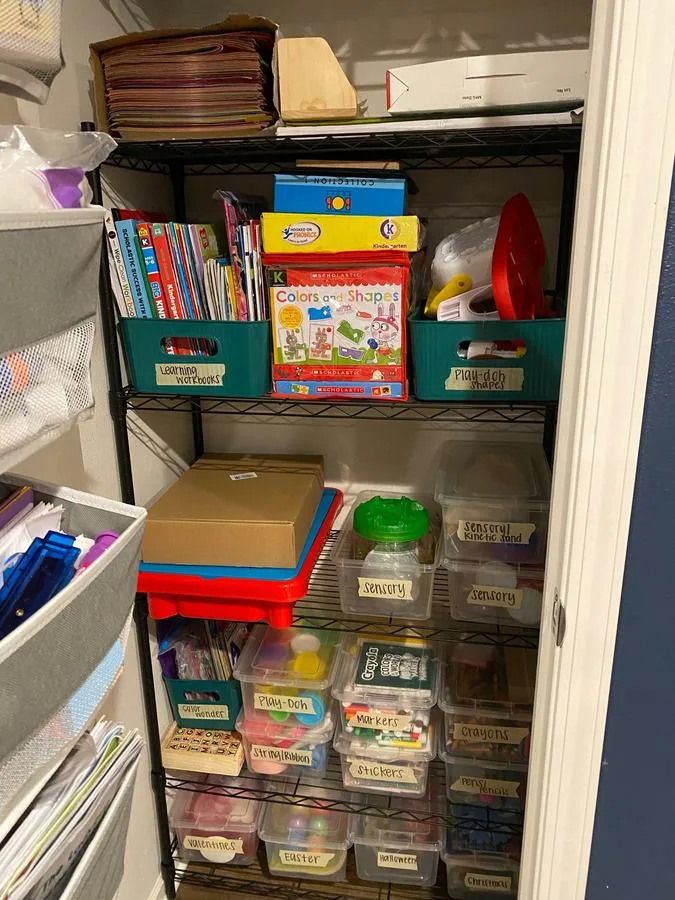 Craft Closet after