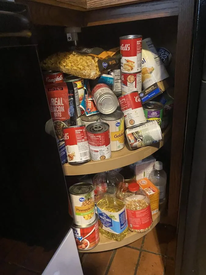 Cabinet Tidying before
